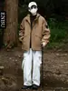 Chaqueta exterior de otoño Enbu para hombre, chaqueta cortavientos unisex para pareja, ropa de montañismo, abrigo de trabajo de corte holgado