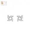 Nuevos Pendientes Exquisitos de Molino de Viento Pequeño de Plata de Ley S925 para Mujer, Elegantes de Circonita Sencilla Micro-Pavimentada, Pendientes Compactos y Pendientes