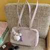 Bolsa de ombro feminina vermelha de grande capacidade, nova bolsa tote casual de outono 2026, bolsa para noiva e madrinhas de casamento, bolsa de casamento