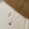 Otoño e Invierno Nuevo Colgante de Caballo Ankora Caoba Collar Moda Lujo Ligero Año del Zodiaco Moda Exquisita Cadena para Clavícula de Suéter