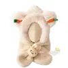 Bufanda para Bebé Súper Linda de Otoño e Invierno Gorro Todo en Uno para Niños y Niñas Gorro Grueso y Cálido con Protección para Orejas de Bebé Gorro Infantil
