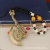 Hacha de Carácter de Riqueza de Cobre Puro Hacha Una Hacha Bendita Bendecida Decoraciones para el Hogar Sala de Estar Mango de Bronce Antiguo