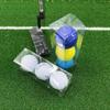 Caja de Empaque para Golf Caja Transparente para Golf Caja de Empaque PET Paquete de 3 Bolas de Golf Caja de Regalo Caja Plegable Cuadrada