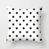 Fronha geométrica simples preto e branco estilo nórdico para travesseiro Aluguel de temporada hotel sofá cabeceira almofada decorativa travesseiro de escritório