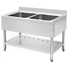 Bacia de Lavar Integrada de Aço Inoxidável Expansível Bacia de Lavar à Prova de Vazamento Bacia de Lavar de Cozinha Bacia de Legumes para Hotel Superfície Expansível