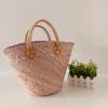 Bolso de Cesta de Paja, Nuevo Estilo Primavera, Tejido Diagonal, Bolso de Paja de Hierba Acuática Hecho a Mano Simple Retro, Casual y Ligero