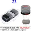 Cuerda para el pelo grande de rombo de 5 cm, anillo para el pelo, cuerda para el pelo de alto nivel, caja transparente de cristal rectangular para mujer, 20 cuerdas para la cabeza