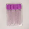 Cajas de Cepillos para Pestañas al por Mayor con Mangos de Cristal, Cepillos de Colores, Cepillos para Pestañas de Doble Propósito, Paquete de 50 Piezas de Cepillos para Pestañas