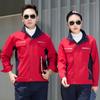 Roupa de Trabalho Primavera e Outono Terno Roupas para Construção de Edifícios Oficina Roupas para Reparo Automotivo Ferramentas de Manutenção Roupa de Seguro do Trabalho Logo Bordado