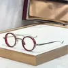 Rigon Moda Europea y Americana Nuevo Metal Marco Redondo Pequeño Punk Marco Liso Personalizado Retro Jmm Marco de Lentes Ópticos