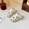 Sandalias Cerradas para Niñas, Nuevo Estilo de Verano, Zapatos Suaves de Princesa para Niños, Zapatos de Playa Antideslizantes con Lazo para Niñas Pequeñas