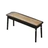 Popular Banco Nórdico de Madera Maciza y Ratán Taburete Redondo Moderno Simple Taburete de Noche Taburete para Cambiarse los Zapatos Silla de Comedor para Sala de Estar B&B Hogar