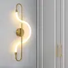 Lámpara Decorativa de Fondo para Sala de Estar de Lujo Ligero Nórdico, Lámpara de Pared Simple Moderna Minimalista Creativa para Mesita de Noche de Dormitorio, Celebridad de Internet