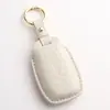 Funda Personalizada para Llave de Coche Adecuada para Hyundai Festa Funda para Llave Kustu Bolsa para Llave de Coche Cuero Genuino de Alta Gama