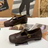 Zapatos Planos para Mujer 2026 Otoño Retro Adorno de Encaje Correa Única Zapatos Mary Jane Zapatos Nuevos Punta Cuadrada Suela Suave Para Viajar al Trabajo