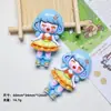 Dibujos Animados Joyería DIY Accesorios de Resina Chica Linda Hecho a Mano Imán para Refrigerador Pasador Funda para Teléfono Móvil Llavero Joyería al por Mayor