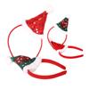 Estación Independiente Fiesta de Navidad Vestido de Fiesta Tocado Infantil Copo de Nieve Rojo Brillante Gorro Navideño Diadema Aro para el Cabello