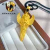 Retenção de Cor Alta Ouro de Areia Antigo Guardião Tibetano Garuda da Sabedoria Garuda Vajra Pilão Pingente Acessórios Joias