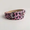 Cinto Hot Girl com Estampa de Cobra e Leopardo, Suporta Dropshipping, Cinto Decorativo Versátil e Moderno para Jeans Feminino