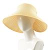 Sombrero de Verano para Mujer, Sombrero de Playa con Protección Solar, Sombrero de Sol para Exterior, Ala Ancha, Plegable, Sombrero de Paja de Copa Abierta, Ala Ancha