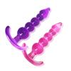 [Segundos fora do frete de número único 3 yuans] plug anal de cinco contas para homens e mulheres, puxar contas traseiras, brinquedos sexuais SM anal