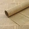 Papel Kraft Retro Papel de Envoltura para Ramo de Flores Papel de Regalo Floral Juego Completo de Materiales Venta al por Mayor Periódico de Fondo para Pared en Inglés