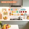Lindas pegatinas de cocina a prueba de aceite de dibujos animados, papel tapiz autoadhesivo impermeable y a prueba de humedad, pegatinas electrostáticas resistentes a altas temperaturas para decoración del hogar