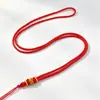 Cuerda de Collar Largo Nudo de Piña Tejida a Mano Cadena para Suéter Estilo Étnico Semicabada Cuerda para Colgar Accesorios de Cuerda para Colgante