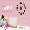 Reloj de pared creativo DIY, reloj de pared con pegatinas, una generación de reloj de pared con decoración digital tridimensional silencioso