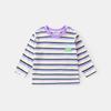 Blusas Infantis para Outono e Primavera, Camisetas Listradas Novas e Estilosas para Bebês, Camisetas Básicas de Manga Longa para Meninos de Outono