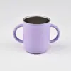 Novo Produto Copo de Água de Aço Inoxidável 304 para Crianças com Duas Alças, Copo de Água Portátil para Esportes ao Ar Livre, Copo de Enxágue Bucal