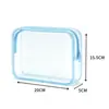 Bolsa de Maquillaje de PVC Personalizable Alta Transparencia Impermeable Neceser con Cremallera Bolsa de Empaque Portátil de Viaje Neceser Multifuncional