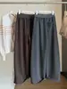 Pantalones de Chándal Casuales Relajados Estilo Coreano para Mujer Otoño Nuevo Diseño con Parches de Encaje Cintura Alta Versátiles Pierna Ancha