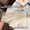 Pantaloncillos tipo bóxer de algodón puro para mujer Pantalones de seguridad para mujer Dos en uno Anti-exposición 10A Algodón antibacteriano Entrepierna extendida Leggings