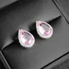 Aretes de Moda Creativa Transfronteriza Europea y Americana Forma de Pera Forma de Gota Joyería para Mujeres Venta Directa E655