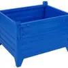 Caixa Metálica Basculante com Rodízios, Economiza Mão de Obra e Fácil Acesso, Caixa Metálica Basculante com Meia Porta, Caixa para Peças de Oficina