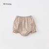 Pantalones Florales Estilo Coreano de Verano Bangxuan 2026 para Niñas Pantalones para Niños Shorts para Niños Pequeños