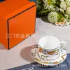 2025 Nuevo Plato de Servir de Porcelana Ósea Marca H Hotel Banquete Plato de Comida Occidental Plato para Poner la Mesa Caja de Regalo Vajilla Forma Redonda