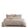 Conjunto de 4 Peças Jacquard 60 Fios 100% Algodão com Bordado de Rosa, Brocado 100% Algodão, Roupa de Cama com Conforto Tridimensional