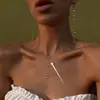 Collar con Cuentas Reveladoras de Hielo Frío Pendientes Diseño de Nicho Estilo Normcore Collar de Gota de Agua de Gama Alta Gotas de Rocío Matutino