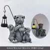 Estatueta de Cachorro Golden Retriever Realista Transfronteiriça Luz Solar para Jardim Caminho de Jardim Decoração de Vila Artesanato Estátua para Casa