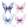 Pegatinas de Tatuaje de Mariposas de Colores al por Mayor Impermeables y de Larga Duración Pegatinas Combinadas de Mariposas Acuarela Soñadoras para Pecho, Cintura y Brazos