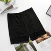 Seda Gelada Verão Nova Renda Acabamento Feminino Área Triangular Anti-Exposição Cobertura Renda Acabamento Roupa Exterior Shorts de Segurança Antirrolamento
