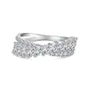 Suministro Transfronterizo Nuevo Anillo de Plata de Ley S925 para Mujer Zirconia de Color Dopamina Colorido Joyería para Mano de Mujer Dropshipping