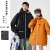 Jaqueta com capuz color block nova para primavera e outono para homens e mulheres, marca trendy ins, jaqueta dopamina estilosa e versátil para adolescentes
