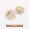 Botões Decorativos de Coral Costurados à Mão Estilo Chanel para Casacos, Botões de Metal para Roupas, Casacos Trench, Suéteres e Malhas