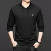 Camiseta de manga larga y sudadera para hombre para exportación, adecuadas para primavera y otoño, estilo business casual, tejido cómodo y elástico, top básico para hombre