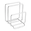 Estante para tapas de ollas de acero inoxidable 304, soporte de encimera, estante multifuncional de cocina para tapas de ollas y espátulas, estante para tablas de cortar, estante de almacenamiento