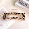 Nuevo Clip Pinza Cuadrado Oversize de Ácido Acético Clip Tiburón Leopardo Popular en Internet Pinza Grande para Cabello de Múltiples Volúmenes Pinza para Cabello Tocado