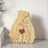 Rompecabezas de Madera Transfronterizo Europeo y Americano Set Madre-Hijo Oso Madre-Hijo Elefante DIY Adornos de Madera Creativos Venta Directa Se Puede Personalizar